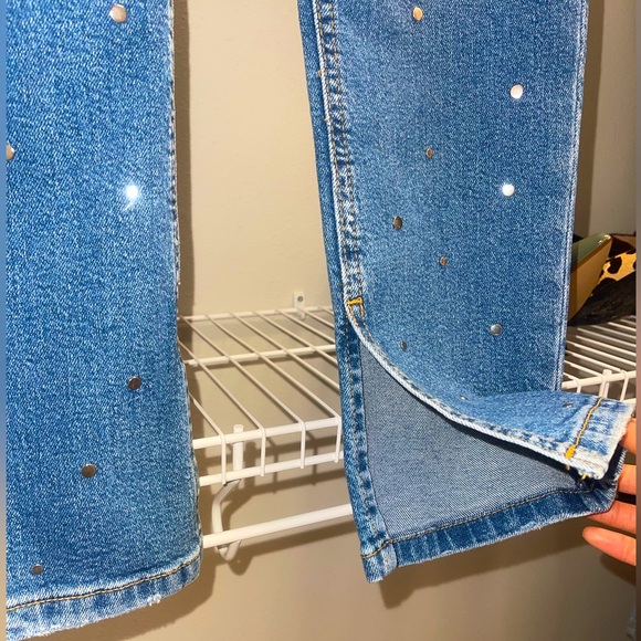 ZARA Girls Jeans👖 with Metal Studs 🔘 - Picture 5 of 5